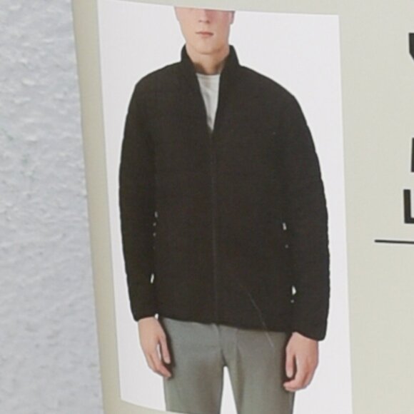 Voyager Men's Polar Fleece Lined Puffer Jacket - Black - Picture 1 of 8